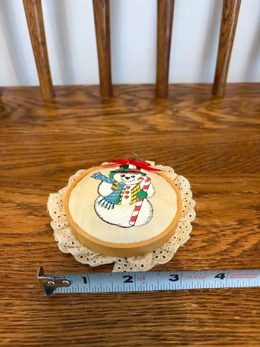 Heart Warmers Snowman Christmas Ornament 4 Inch Retro Holiday Decor